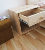 Dvigulė medinė miegamojo lova. Medis uosis (ML11)