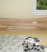 Dvigulė medinė miegamojo lova. Medis uosis (ML5)
