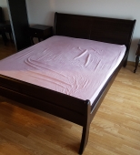 Dvigulė medinė miegamojo lova. Medis uosis (ML65)
