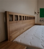 Dvigulė medinė miegamojo lova. Medis uosis (ML75) 